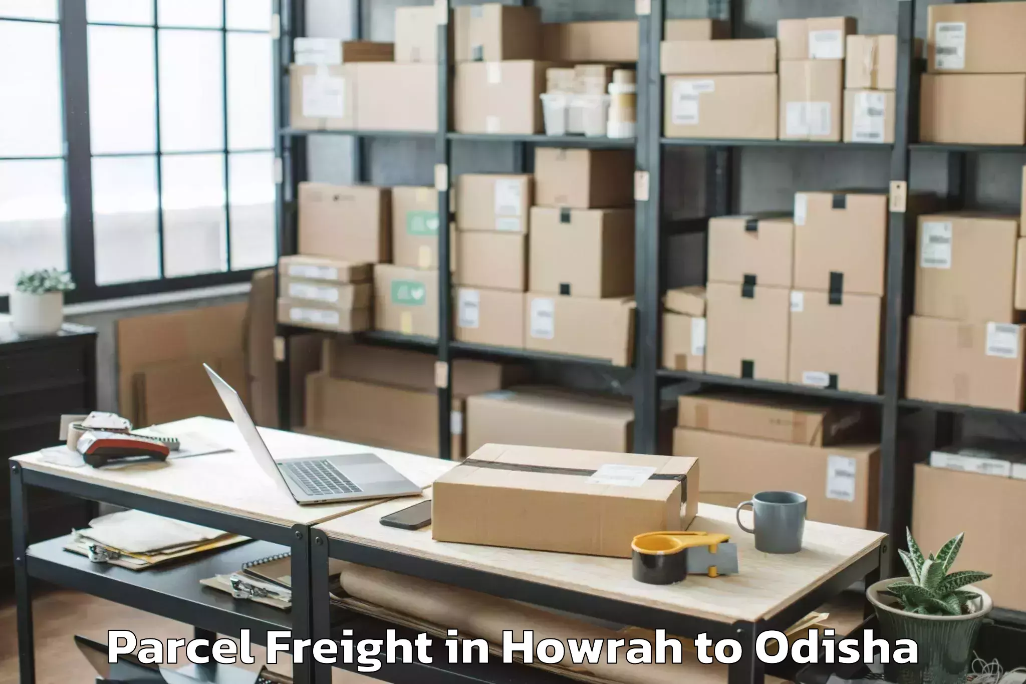 Leading Howrah to Banposh Parcel Freight Provider